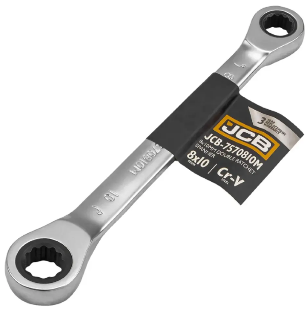 Ключ накидной трещоточный 8х10мм 65686 JCB-7570810M