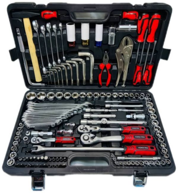 Набор инструментов 142+2 предмета 1/4" 3/8" 1/2" (6-гр.)(4-32мм) FP012 NEW FP-111CGC-142