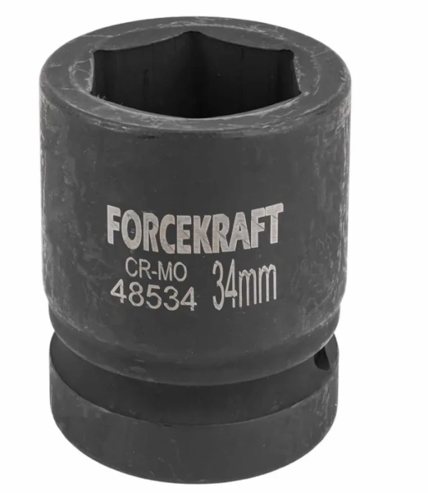 Головка ударная 1'', 34мм (6гр.) 57448 FK-48534