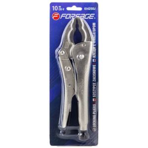 Зажим гейферный с двойным овальным захватом 10"-250мм, в блистере 421         F-614250J Зажим гейферный с двойным овальным захватом 10"-250мм, в блистере 421         F-614250J