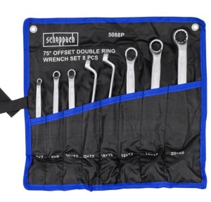 Ключи накидные отогнутые на 75град., набор 8пр. 63268 Sch-5088P