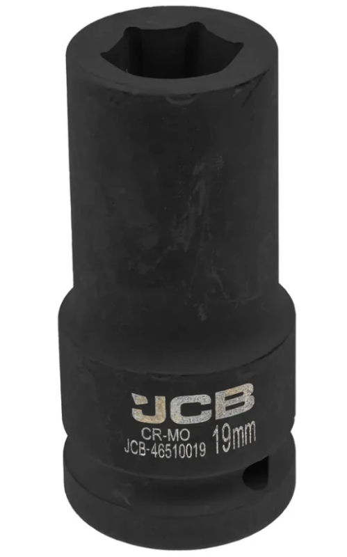 Головка ударная глубокая 3/4", 19мм (6гр.) 59801 JCB-46510019