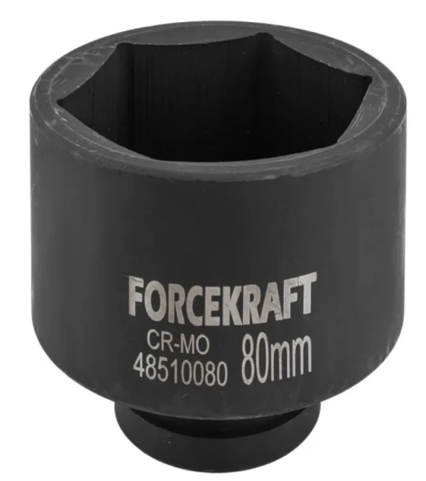 Головка ударная глубокая 1", 80мм (6гр) 57429 FK-48510080