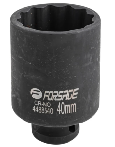 Головка ударная глубокая 40мм (12гр.), 1/2" 54936 F-4488540