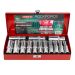 Набор головок глубоких 14 предметов 1/2" в мет.кейсе 11853       RF-4143-5