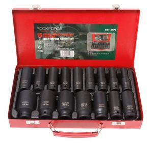 Набор головок ударных глубоких, 16 предметов 1/2" 6гр.(10,12,13,14,15,16,17,18,19,21,22,24,27,30,32, 28576       RF-4167-5MPB