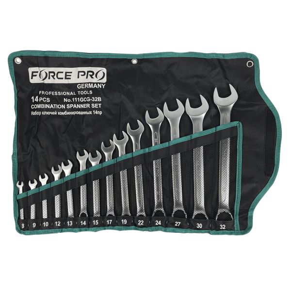 Набор ключей 14 предметов (8-32мм) в полотне FP019 FP8/32