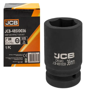 Головка ударная глубокая 1", 36мм (6гр.) 60628 JCB-48510036