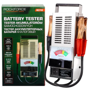 Тестер аккумуляторных батарей аналоговый (6V-12V, 100А) 17788       RF-8310