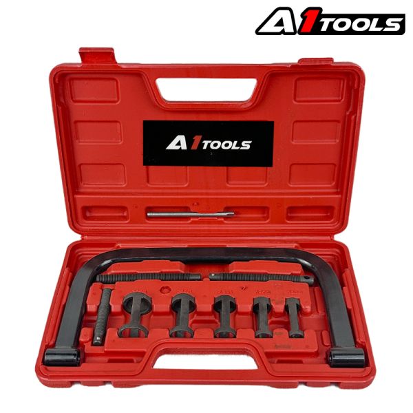 Рассухариватель клапанов струбцинного типа 10пр., (сменные толкатели: 16, 19, 24.5, 25.5, 30мм), в к A1-0028 TQ-AT-39