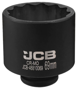 Головка ударная глубокая 69мм (12гр.), 3/4" 61369 JCB-46810069