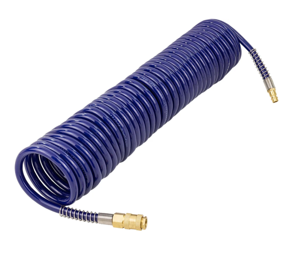 Шланг витой полиуретановый 8 х 12мм х 10м с быстроразъемами 61482 YF-1208-10M