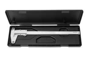 Штангенциркуль (0-200мм, 0.02мм; внутр. Ø, наруж. Ø + глубиномер), в пластиковом футляре 18239       RF-5096P2