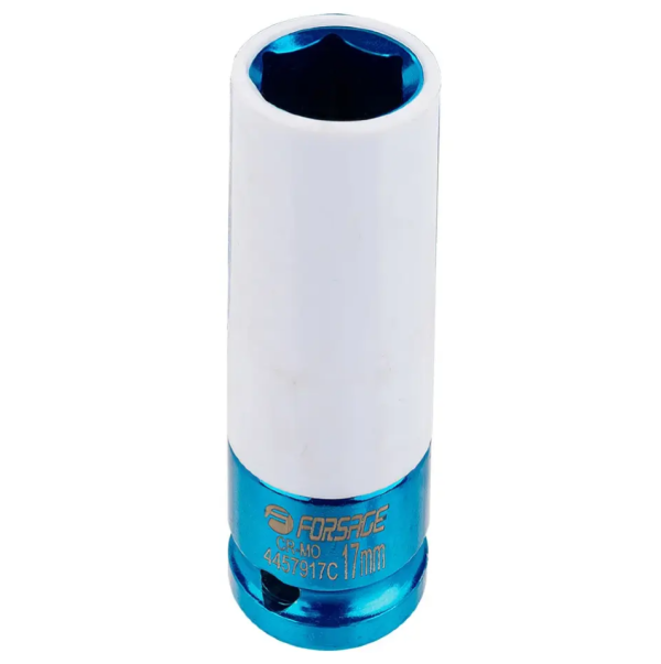 Головка ударная глубокая для литых дисков с защитным кожухом  17мм, 1/2" 61713 F-4457917C