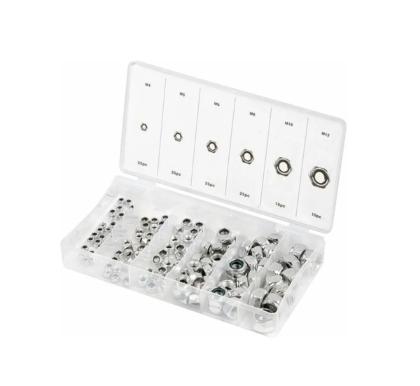 Гайки 500 предметов (М4, М5, М6, М8, М10, М12). 12681       F-847