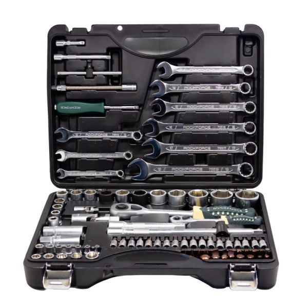 Набор инструментов 82+6 предметов 1/4"1/2"(6гр.)+(головка-бита 1/4" T40; биты 5/16": М8,10,12,14;гол 26257       RF-4821-5 PREMIUM