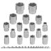 Набор головок 16 предметов 1/2" 6гр.(10-19,21,22,24,27,30,32мм), на планке 11629       RF-4161-5