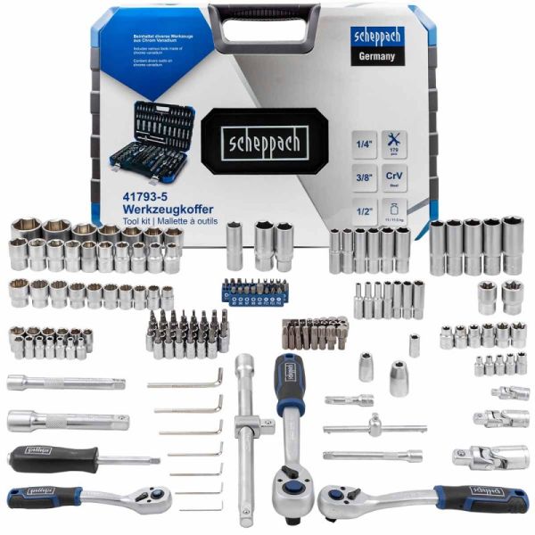 Набор инструментов 179пр. 1/4''3/8''1/2'' 60808 Sch-41793-5