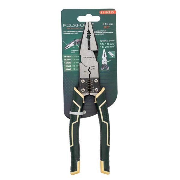 Плоскогубцы комбинированные для снятия изоляции 215мм 58538 RF-611M215