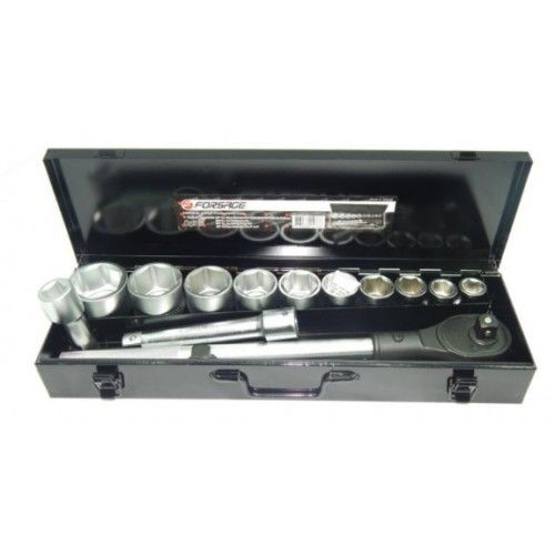 Набор инструментов 14 предметов 3/4" 12гр.(22,24,27,30,32,36,38,41,46,50), в кейсе 19480       F-6141-9