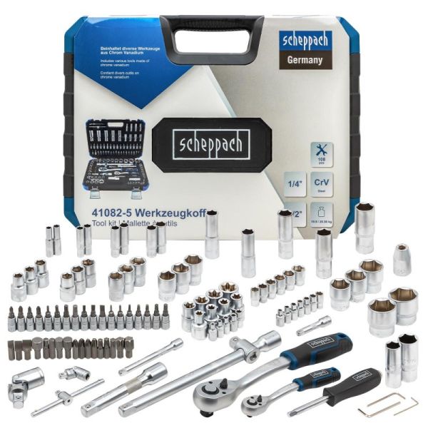 Набор инструментов 1/4"  1/2", 108пр. (6-гран) 60768 Sch-41082-5