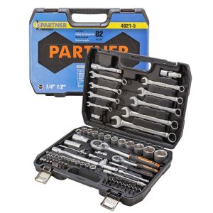 Набор инструментов 82 пр.1/4''&1/2''(6-гран)(4-32мм) 51985 PA-4821-5