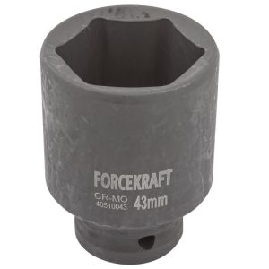 Головка ударная глубокая 3/4", 43мм (6гр.) FORCEKRAFT 19644       FK-46510043