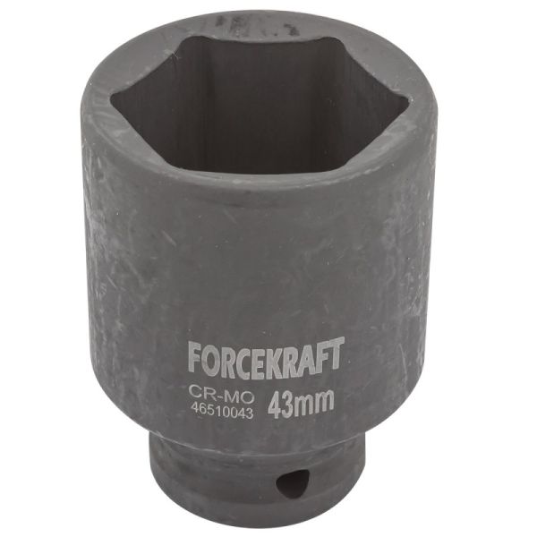 Головка ударная глубокая 3/4", 43мм (6гр.) FORCEKRAFT 19644       FK-46510043