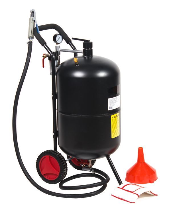 Передвижной пескоструйный аппарат напорного типа (бак 75л, 170-710л/мин, 4-8,5атм)пневмо. 1449        RF-SB20-II