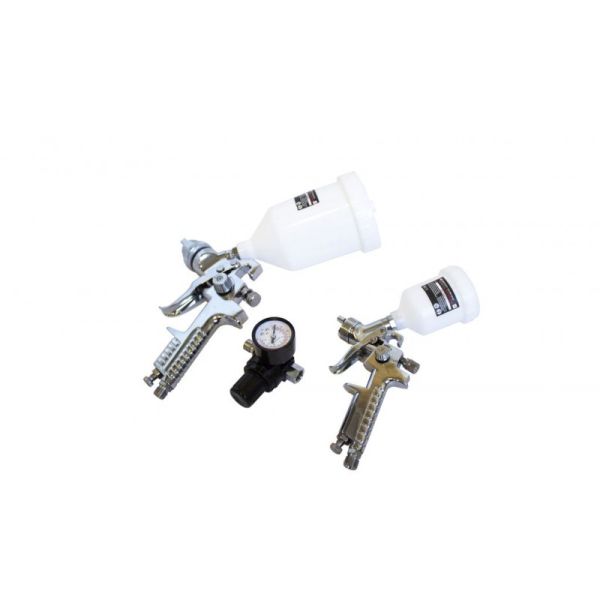 Набор краскораспылетелей с регулятором давл. 3пр(2.0-3.5Bar,120-200л/мин,600мл,1.4мм,3.0-4.0Bar. 50327 FK-R8826 (H-2000, H-827-2V)