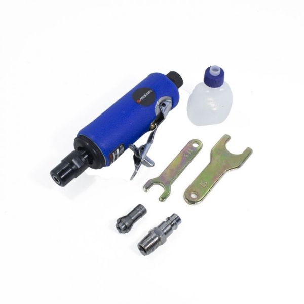 Пневмозачистная машинка с прорезиненной рукояткой(цанги:3мм,6мм, 25000об/мин, 94л/мин,6.3Bar,штуцер  50366 RF-RP7305