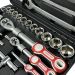 Набор инструментов 82 предмета 1/4"&3/8"&1/2" (6-гран.)(4-32мм) + телескоп трещотка FP058 FP-82ABC
