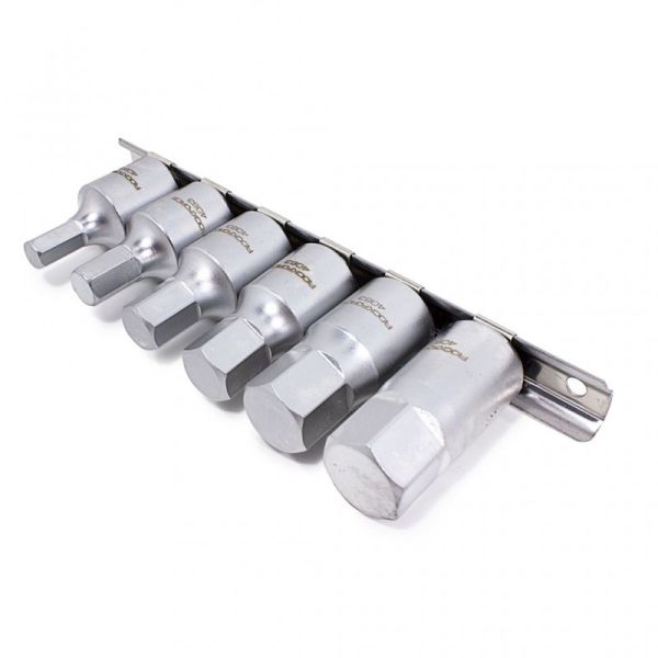 Набор головок 6-гранных для маслосливных пробок, 6 предметов, 1/2"(8,10,12,14,17,19мм) 1350        RF-4063