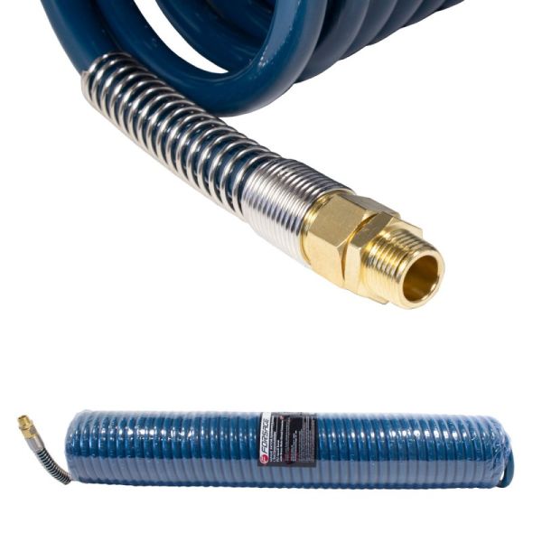 Шланг витой полиуретановый 12мм х 18мм х 15м с резьбовыми наконечниками 1/2"(латунь, макс. давление  15093       F-1812-15M