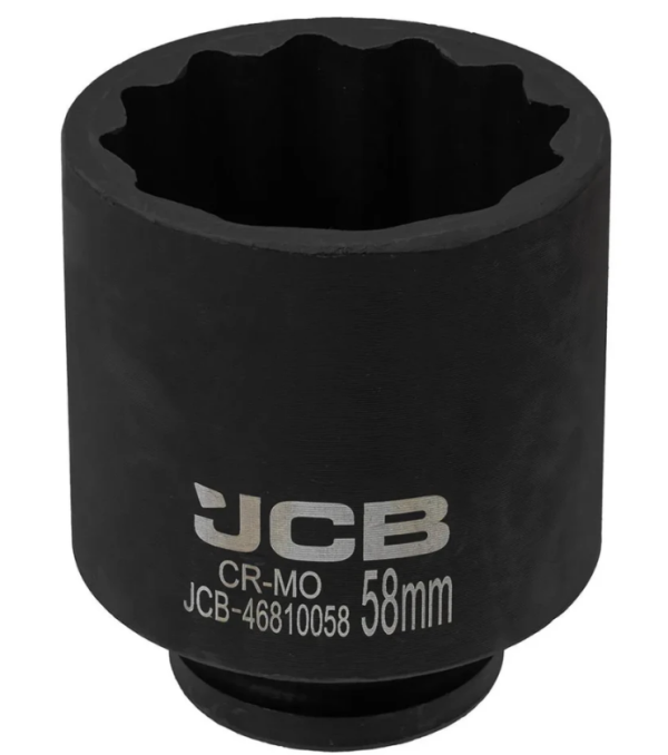 Головка ударная глубокая 3/4", 58мм (12гр.) 60596 JCB-46810058