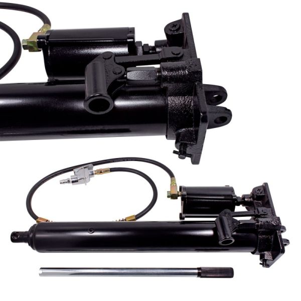 Цилиндр гидравлический удлиненный с дополнительным пневмоприводом, 5т (общая длина - 635мм, ход шток 51092 RF-0505B