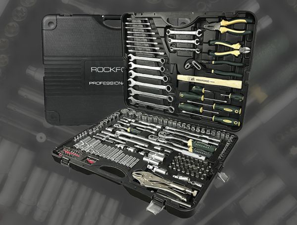 Набор инструментов 180пр.1/4"&3/8"&1/2" 180пр. (6-гран.)(4-32мм) 28515       RF-41802-5 New