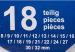Ключи комбинированные, набор 18пр. (8-19, 21, 22, 24, 27, 30, 32мм) на полотне 59128 Sch-5181P