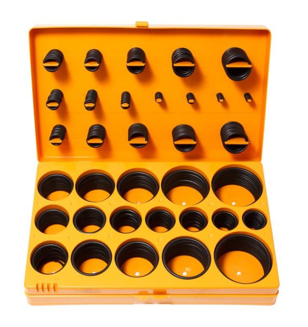 Кольца уплотнительные резиновые маслобензостойкие, 419 предметов (дюймовые) 12611       F-719