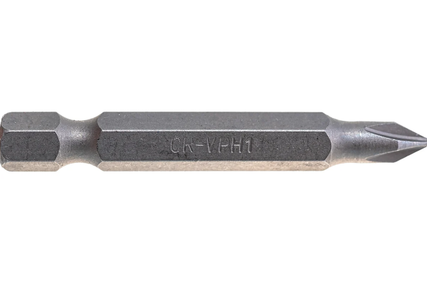 Биты магнитные VIRA PH1 x 50 мм, набор 2 шт. Крестовые для шуруповерта, сталь S2, износостойкие арт. DIY-554110 554110