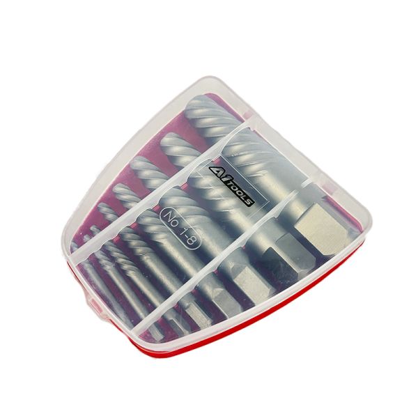 Набор экстракторов резьбы 8 предметов (М3-М50), в пластиковом футляре A1-QD110 QD110