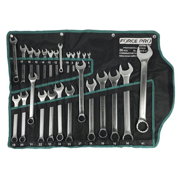 Набор ключей 26 предметов (6-41мм) в полотне FP017 FP6/41