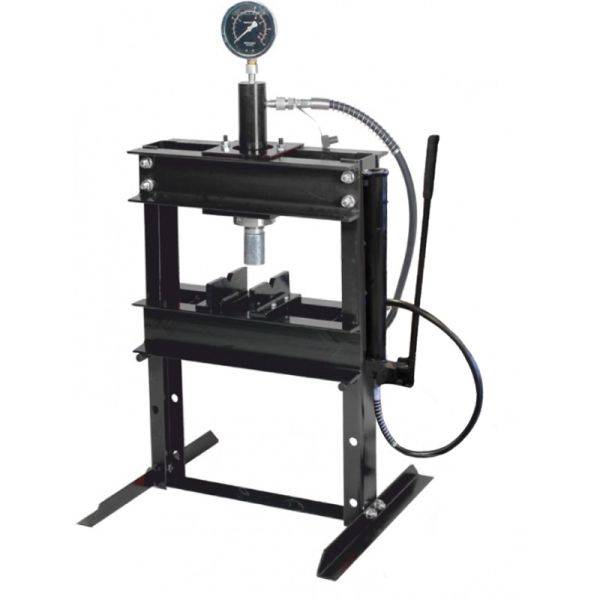 Пресс настольный гидравлический с манометром и выносным насосом 12т (раб. высота: 0-340мм, раб. шири 15471       F-12001 BIG