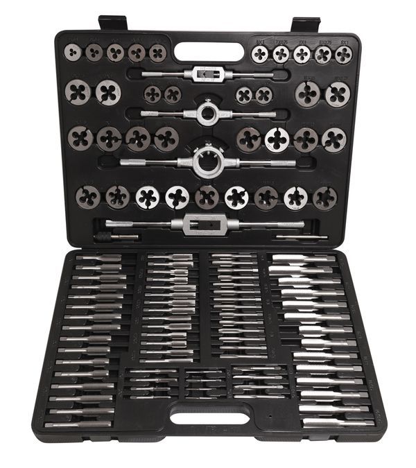 Набор метчик.и плашек110 предметов(2х0.4,3х0.5,4х0.7,5х0.8,6х0.75-1,8х0.75-1,25,9х0.75-1.25,10х0.75- 10453       RF-B110-1