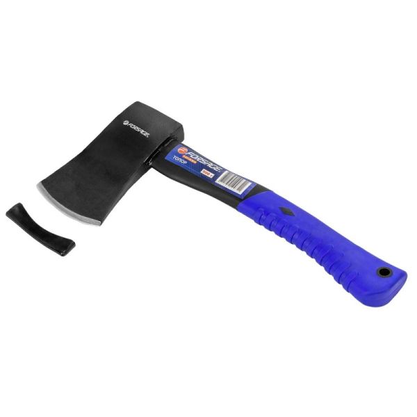Топор с фиберглассовой ручкой и резиновой противоскользящей накладкой (900г,L-370мм) 48183       F-2112LB14