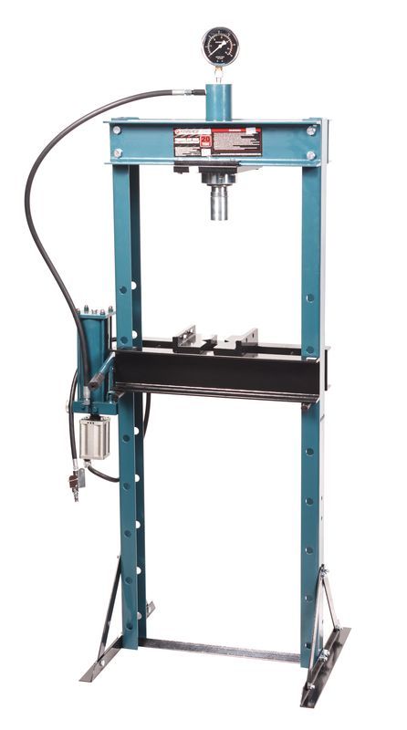Пресс гидравлический с манометром напольный 20т, ручной/пневмо привод (раб. высота:0-910мм, раб. шир 15474 F-20002 BIG(из 2-х частей