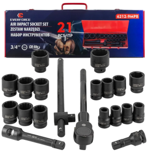 Набор инструментов ударных 21пр. 3/4" (12гр.) 57866 EF-6212-9MPB