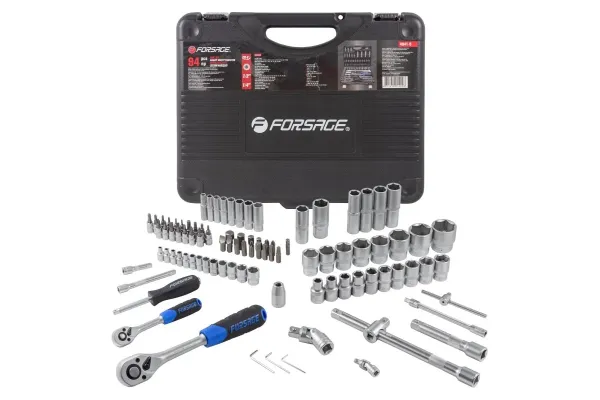 Набор инструмента 94 предмета 1/4"&1/2" (6-гран.)(4-32мм) 8992        F-4941-5
