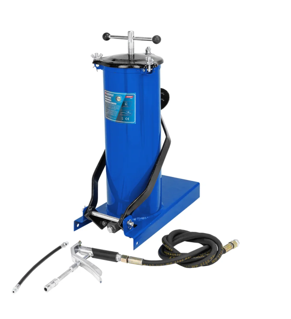 Нагнетатель смазки с ножным приводом, 6кг (длина шланга 1.5, внутр.Ø 150мм, внутр. высота 420мм). 61663 F-2096H MST