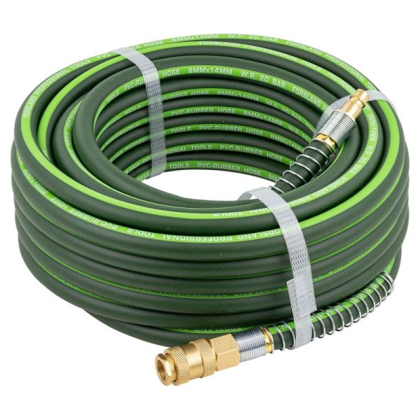 Шланг резиновый воздушный армированный с фитингами 10мм x 16мм x 10м 57980 Forsland-AHF-1010